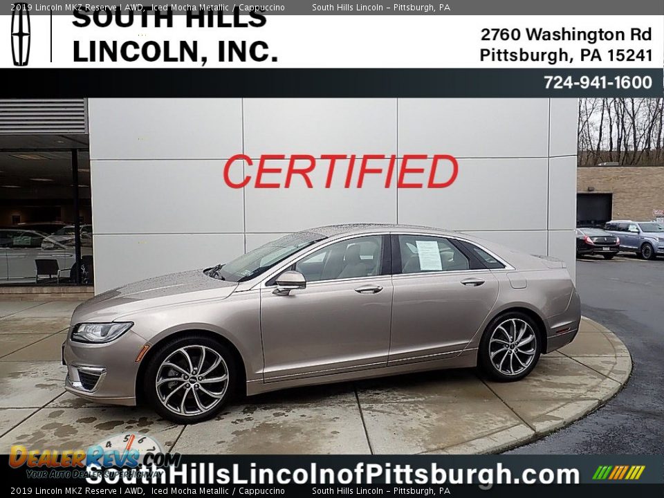 2019 Lincoln MKZ Reserve I AWD Iced Mocha Metallic / Cappuccino Photo #1