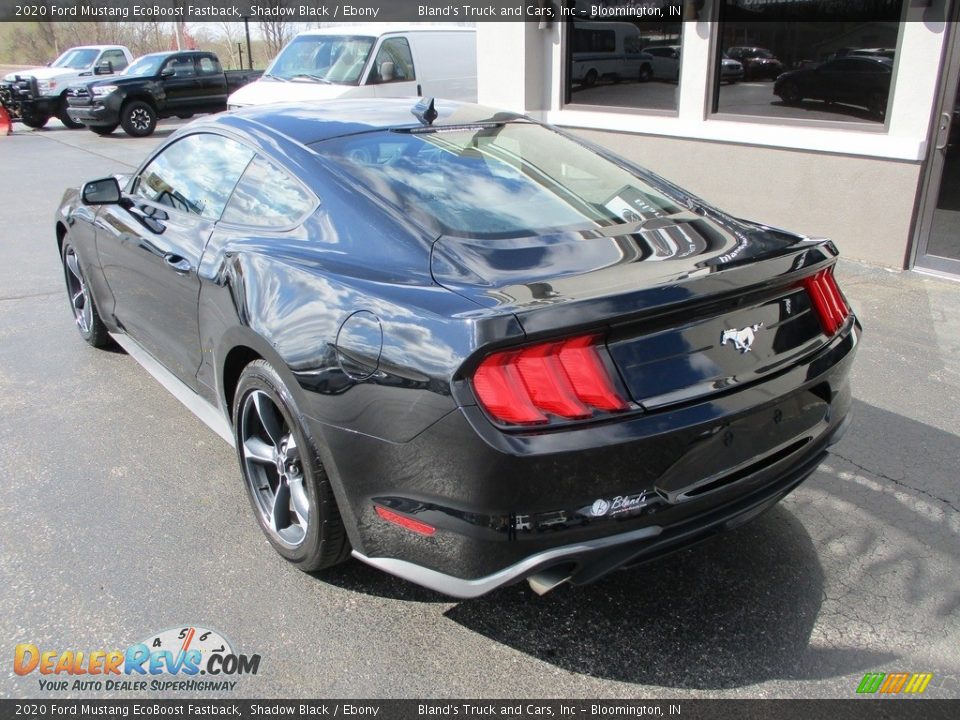 2020 Ford Mustang EcoBoost Fastback Shadow Black / Ebony Photo #3