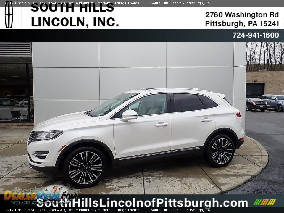 2017 Lincoln MKC Black Label AWD White Platinum / Modern Heritage Theme Photo #1