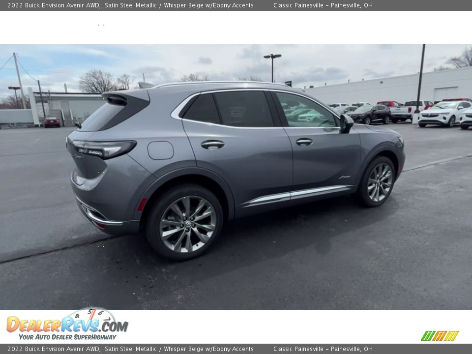 2022 Buick Envision Avenir AWD Satin Steel Metallic / Whisper Beige w/Ebony Accents Photo #8