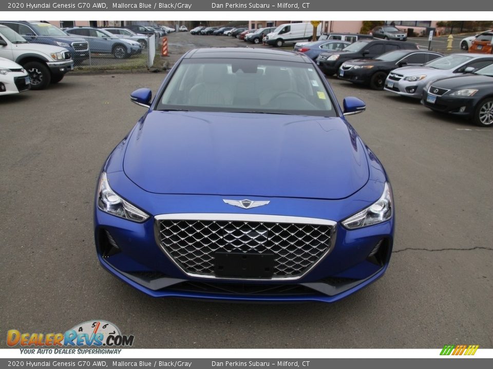 2020 Hyundai Genesis G70 AWD Mallorca Blue / Black/Gray Photo #2