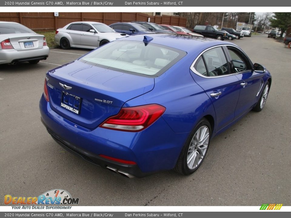 2020 Hyundai Genesis G70 AWD Mallorca Blue / Black/Gray Photo #5