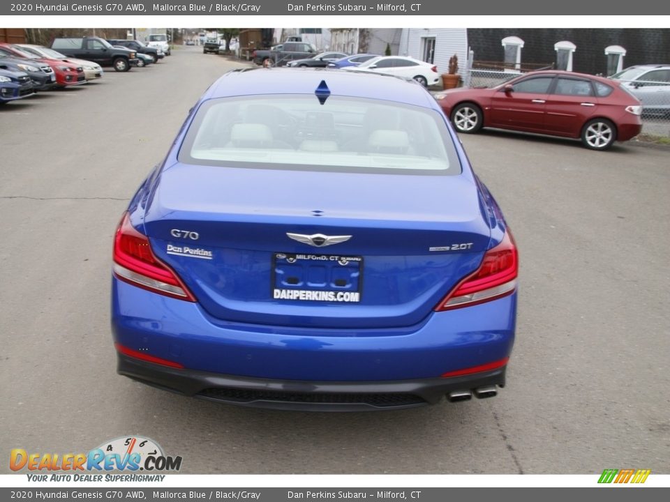 2020 Hyundai Genesis G70 AWD Mallorca Blue / Black/Gray Photo #6