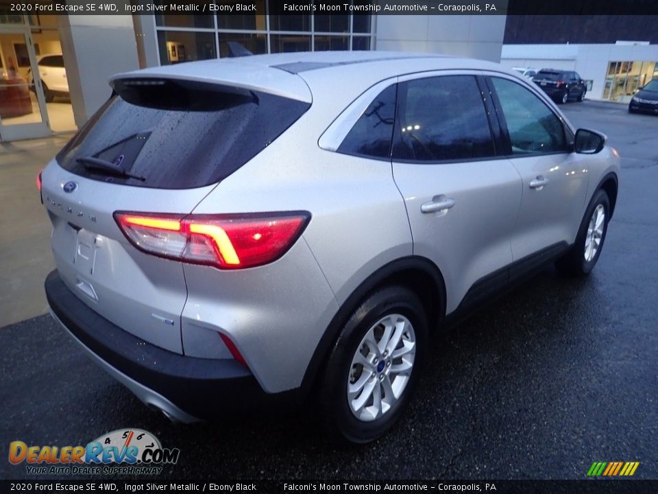 2020 Ford Escape SE 4WD Ingot Silver Metallic / Ebony Black Photo #2