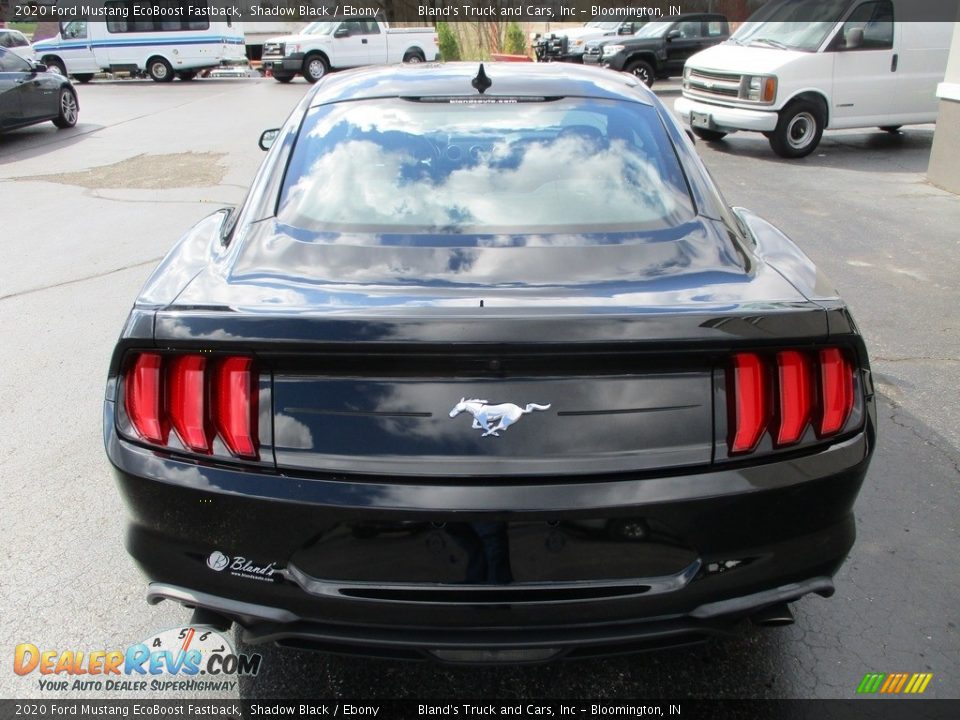 2020 Ford Mustang EcoBoost Fastback Shadow Black / Ebony Photo #29