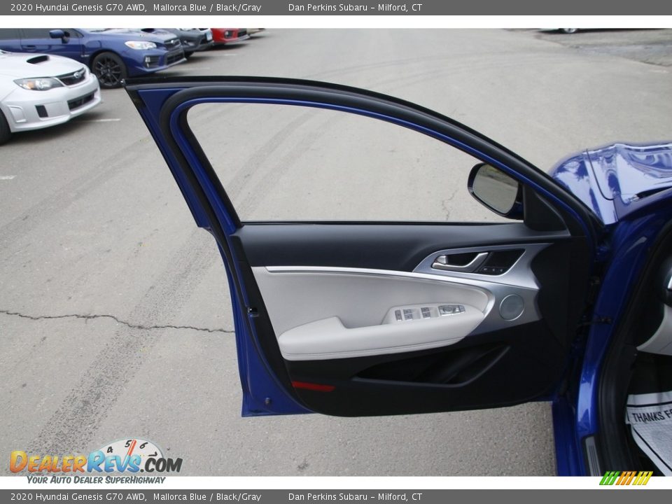 2020 Hyundai Genesis G70 AWD Mallorca Blue / Black/Gray Photo #9