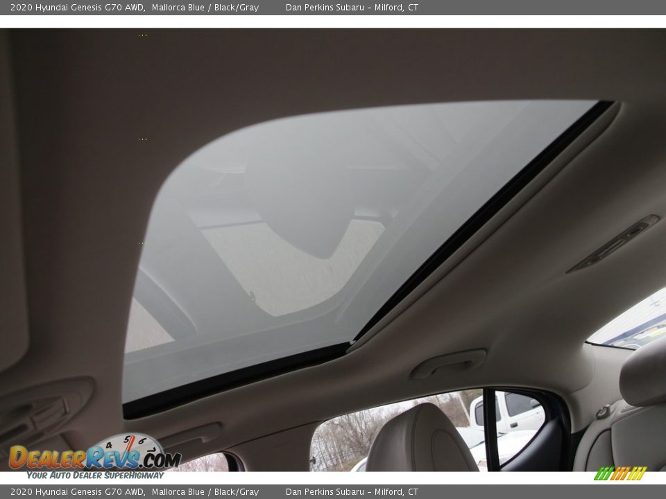 2020 Hyundai Genesis G70 AWD Mallorca Blue / Black/Gray Photo #11