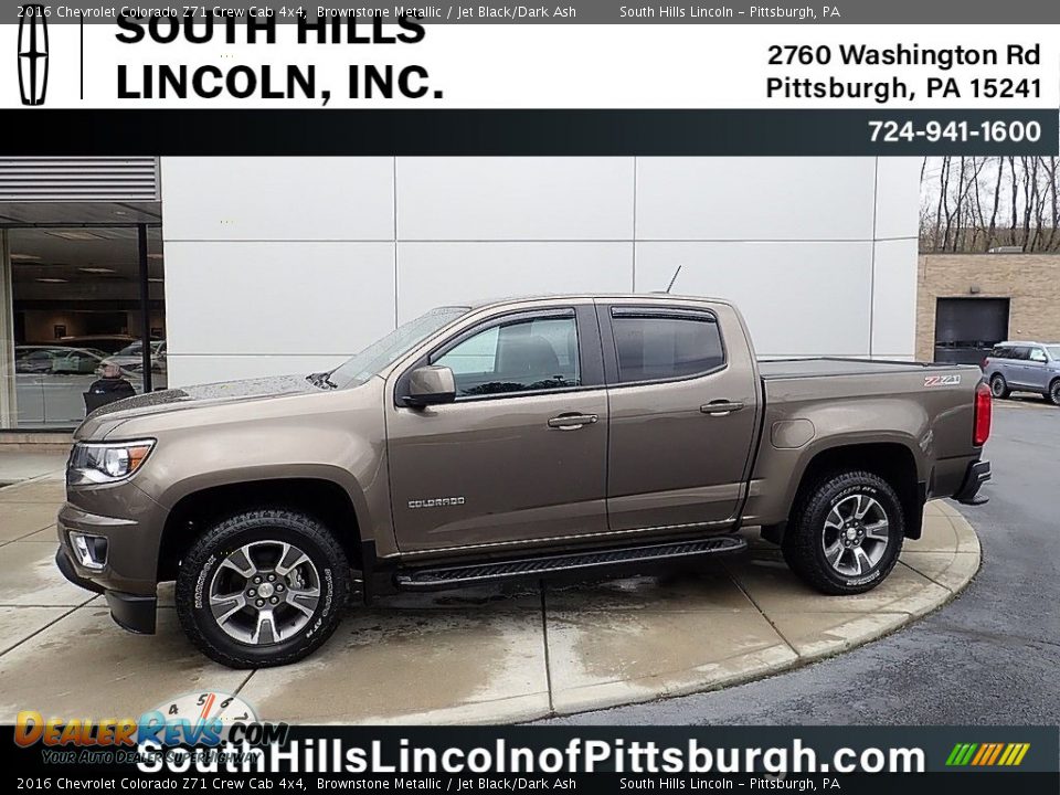 2016 Chevrolet Colorado Z71 Crew Cab 4x4 Brownstone Metallic / Jet Black/Dark Ash Photo #1