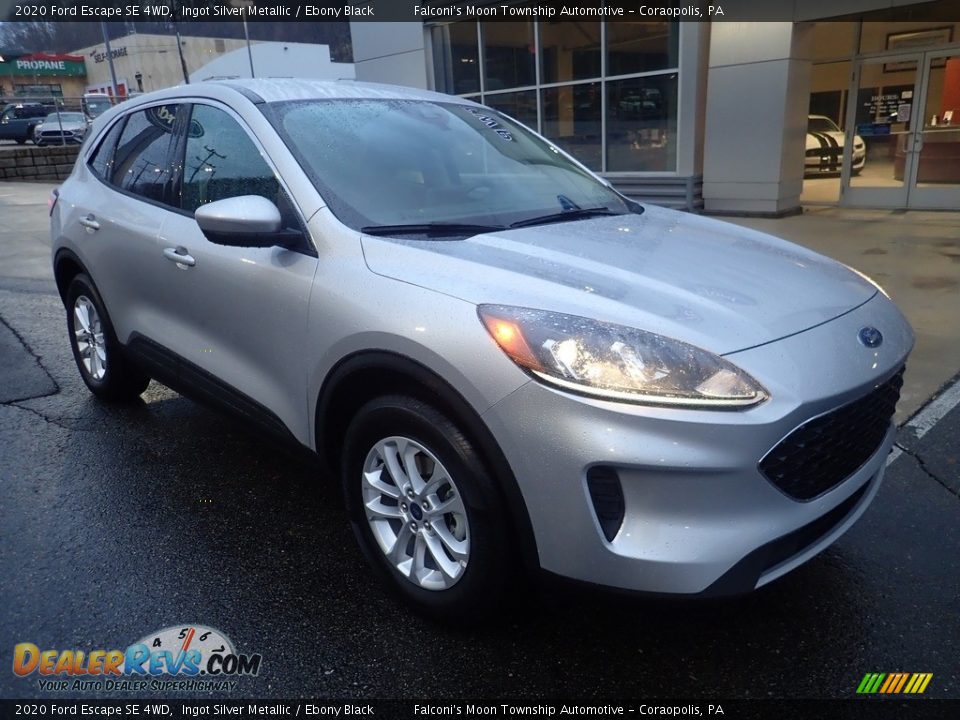2020 Ford Escape SE 4WD Ingot Silver Metallic / Ebony Black Photo #9