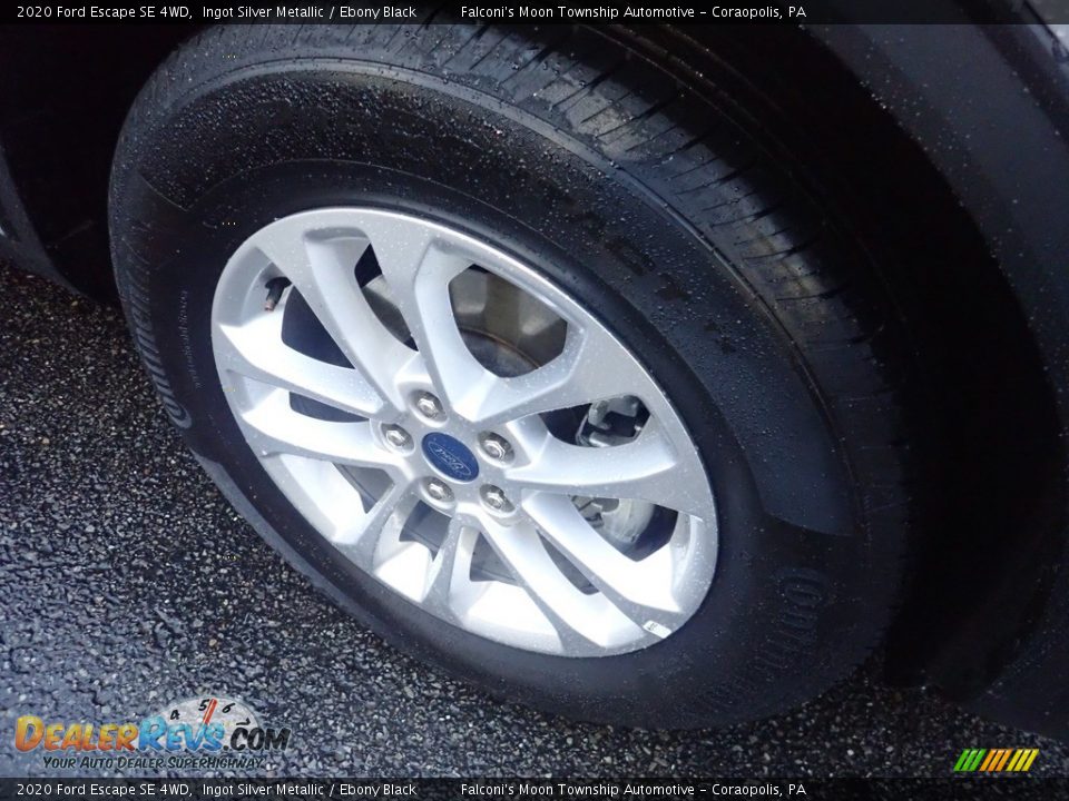 2020 Ford Escape SE 4WD Ingot Silver Metallic / Ebony Black Photo #10
