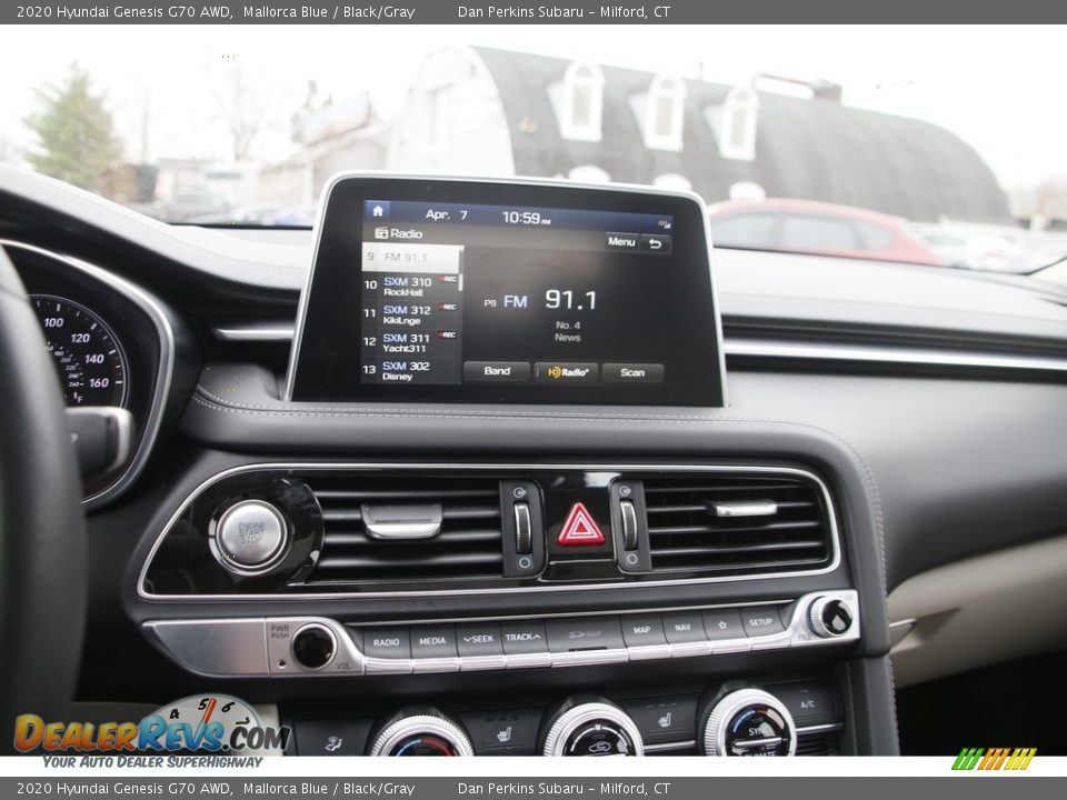 2020 Hyundai Genesis G70 AWD Mallorca Blue / Black/Gray Photo #19