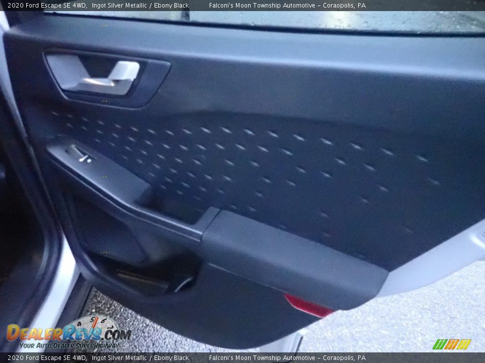 2020 Ford Escape SE 4WD Ingot Silver Metallic / Ebony Black Photo #17