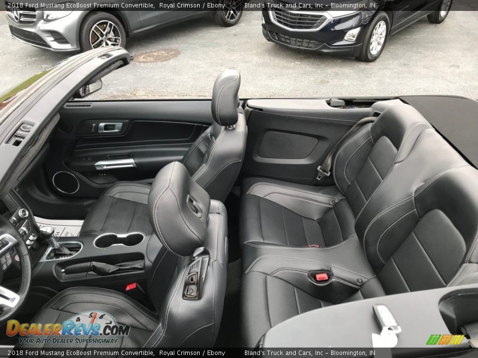 Front Seat of 2018 Ford Mustang EcoBoost Premium Convertible Photo #10