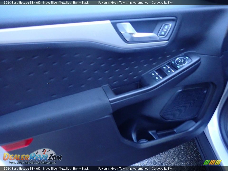 2020 Ford Escape SE 4WD Ingot Silver Metallic / Ebony Black Photo #21