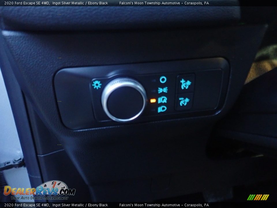 2020 Ford Escape SE 4WD Ingot Silver Metallic / Ebony Black Photo #23