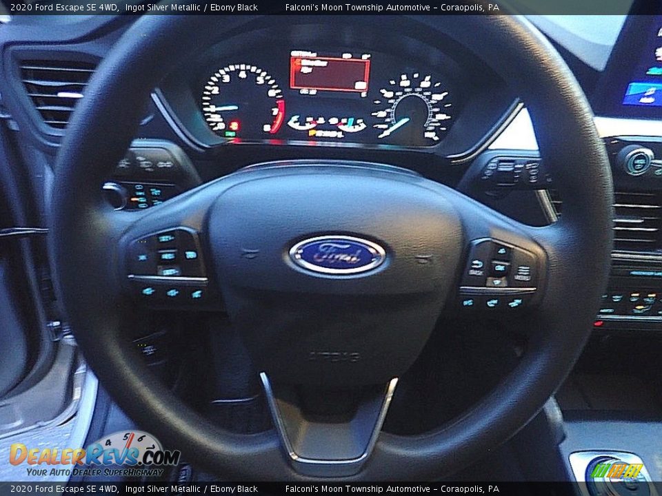 2020 Ford Escape SE 4WD Ingot Silver Metallic / Ebony Black Photo #24