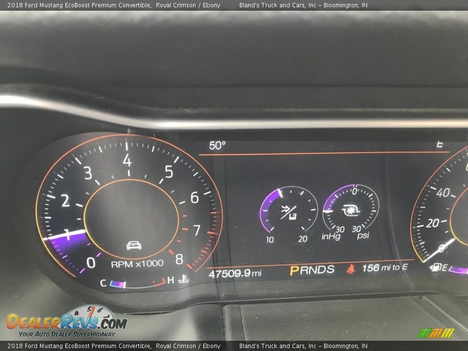 2018 Ford Mustang EcoBoost Premium Convertible Gauges Photo #16