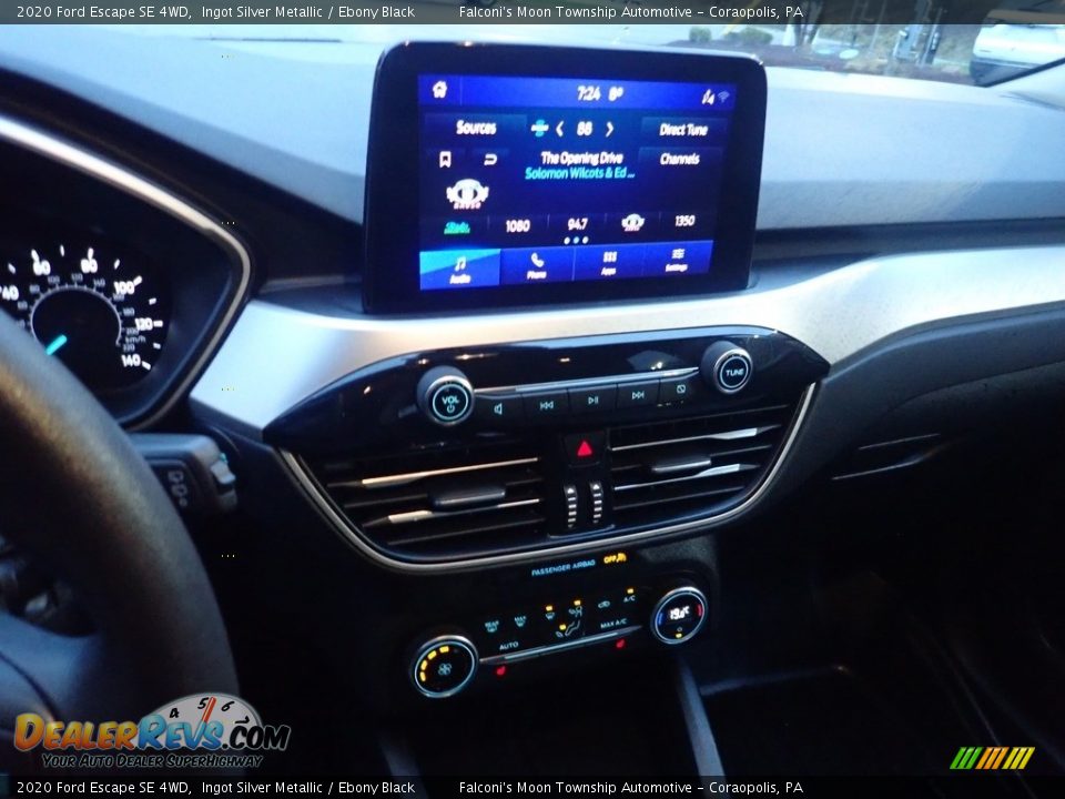 2020 Ford Escape SE 4WD Ingot Silver Metallic / Ebony Black Photo #26