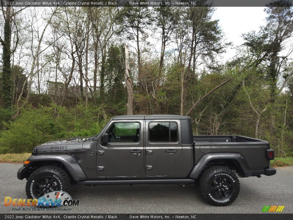 2022 Jeep Gladiator Willys 4x4 Granite Crystal Metallic / Black Photo #1