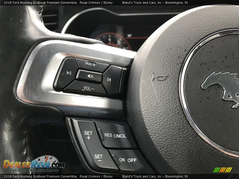 2018 Ford Mustang EcoBoost Premium Convertible Steering Wheel Photo #17