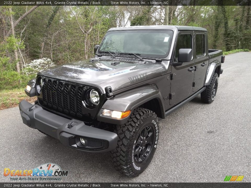 2022 Jeep Gladiator Willys 4x4 Granite Crystal Metallic / Black Photo #2