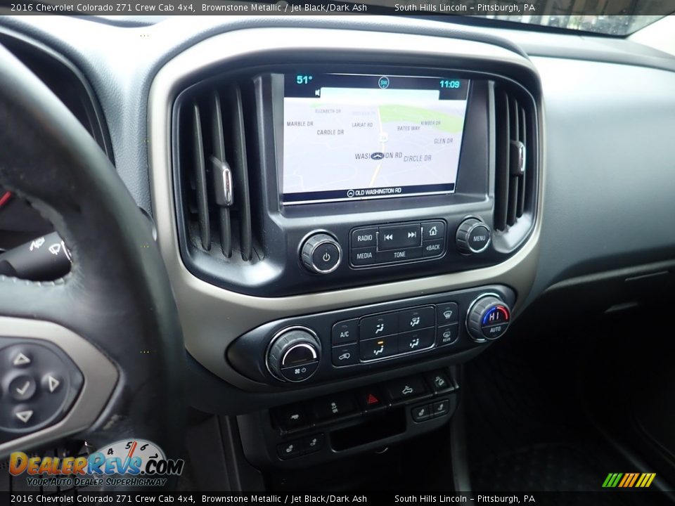 2016 Chevrolet Colorado Z71 Crew Cab 4x4 Brownstone Metallic / Jet Black/Dark Ash Photo #22