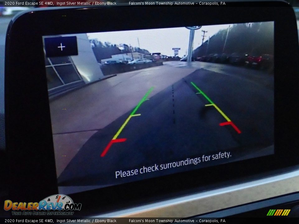 2020 Ford Escape SE 4WD Ingot Silver Metallic / Ebony Black Photo #30