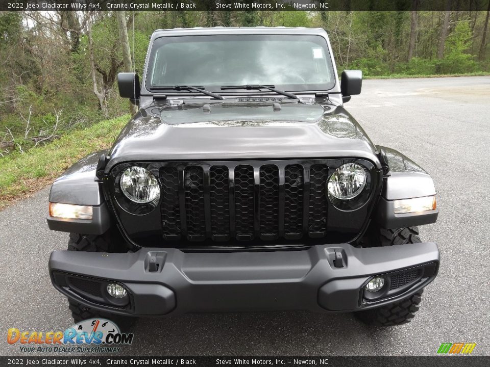 2022 Jeep Gladiator Willys 4x4 Granite Crystal Metallic / Black Photo #3