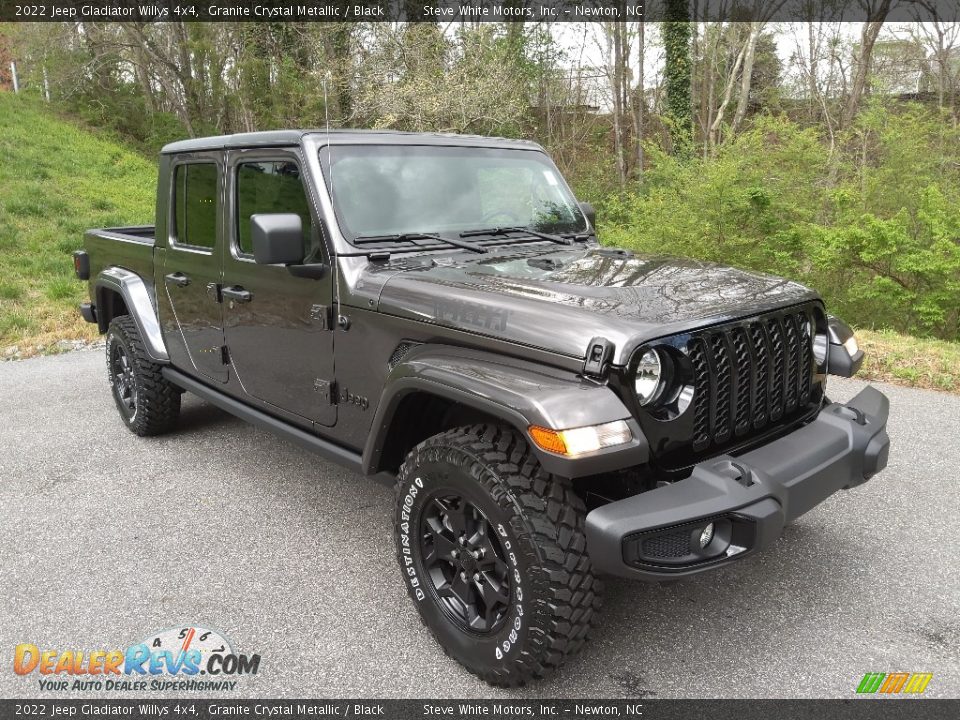 2022 Jeep Gladiator Willys 4x4 Granite Crystal Metallic / Black Photo #4