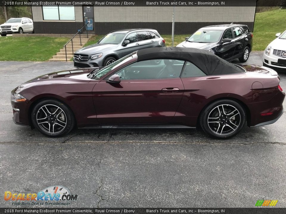 Royal Crimson 2018 Ford Mustang EcoBoost Premium Convertible Photo #23