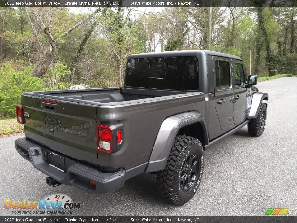 2022 Jeep Gladiator Willys 4x4 Granite Crystal Metallic / Black Photo #6