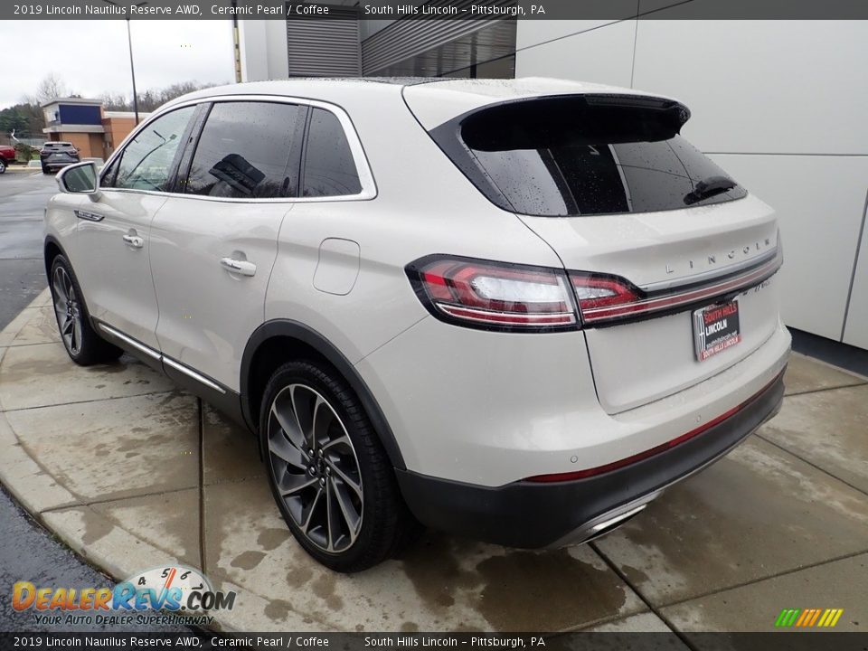 2019 Lincoln Nautilus Reserve AWD Ceramic Pearl / Coffee Photo #3