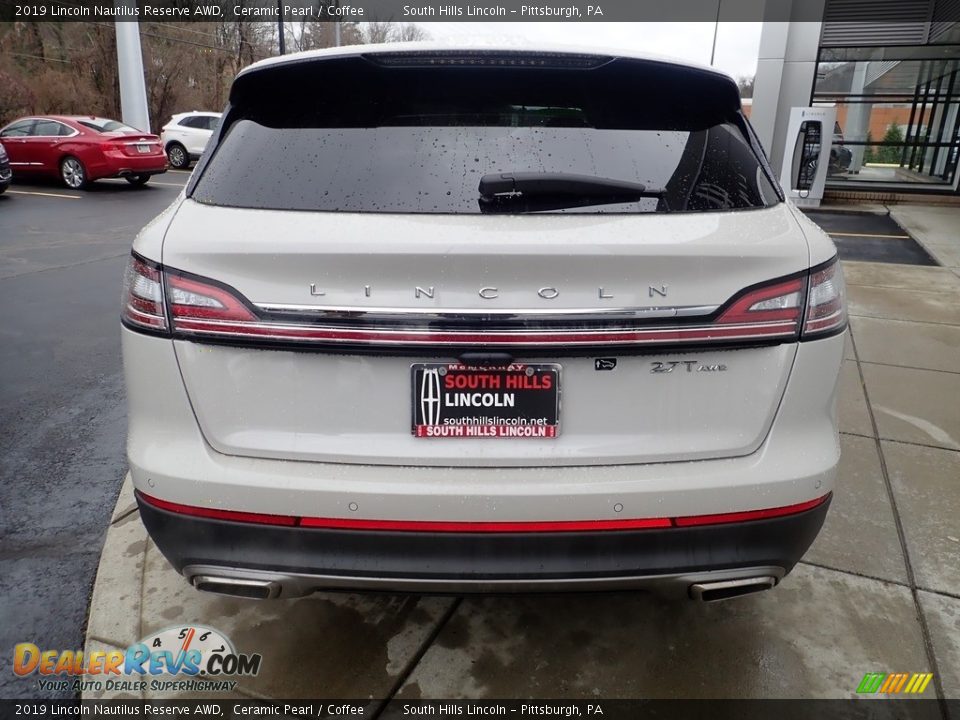 2019 Lincoln Nautilus Reserve AWD Ceramic Pearl / Coffee Photo #4