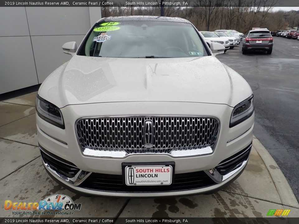 2019 Lincoln Nautilus Reserve AWD Ceramic Pearl / Coffee Photo #9