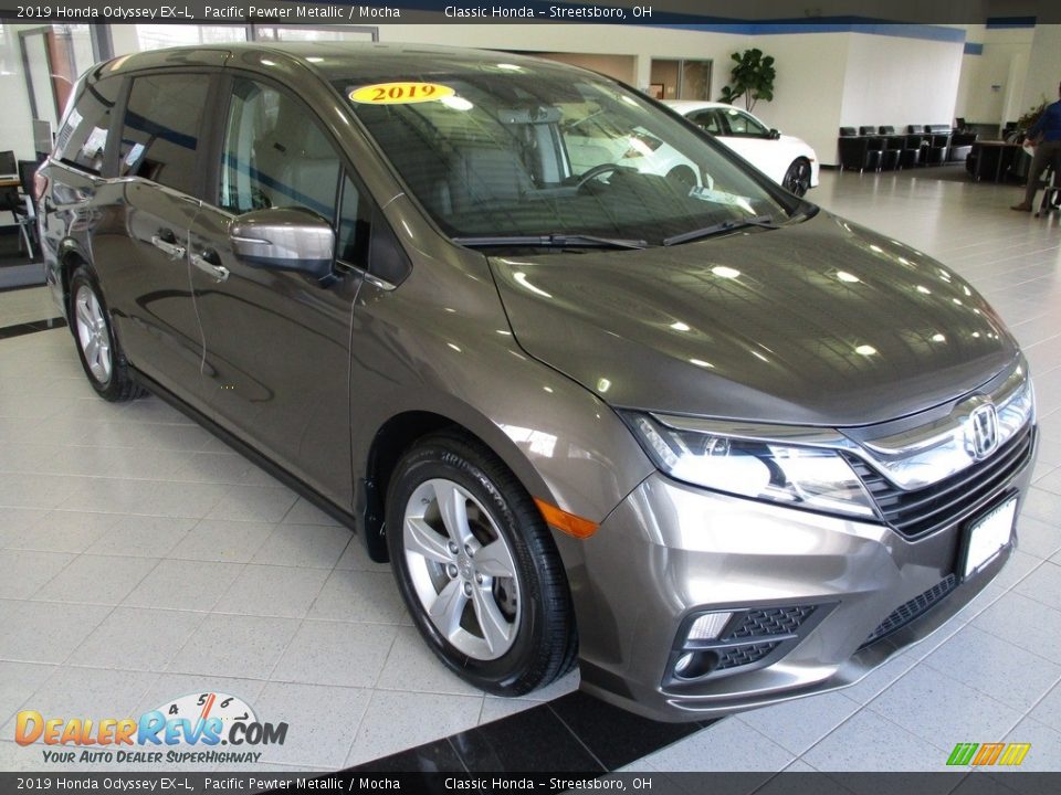 2019 Honda Odyssey EX-L Pacific Pewter Metallic / Mocha Photo #3