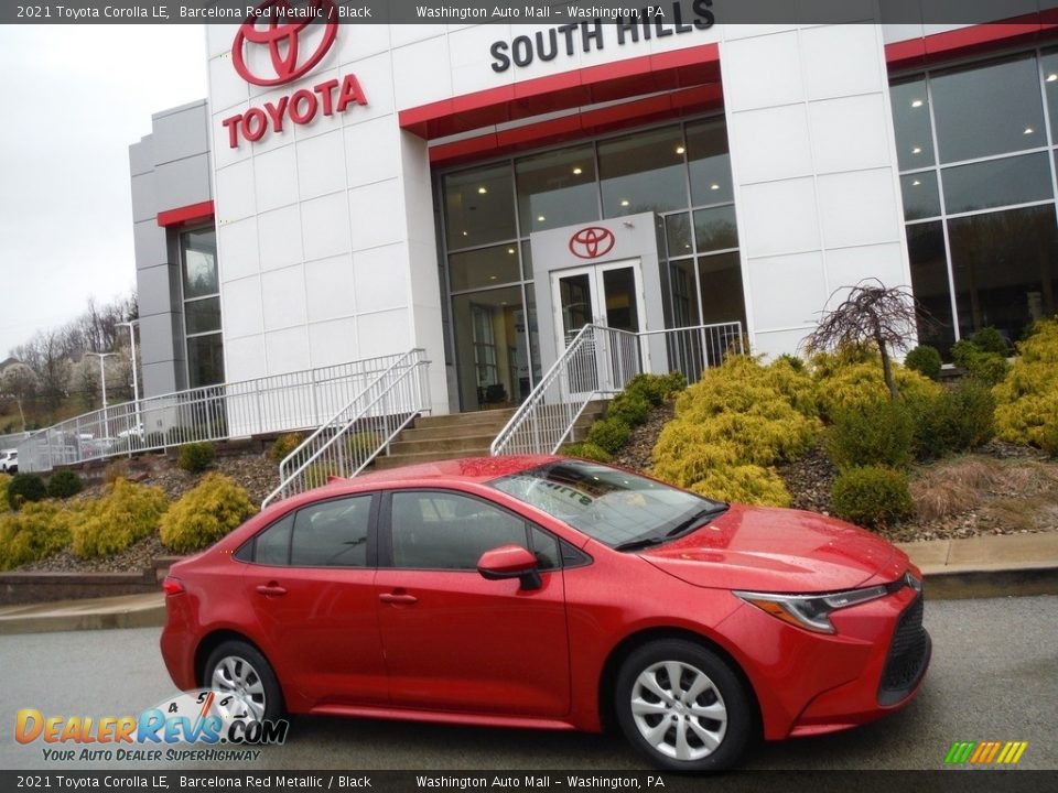 2021 Toyota Corolla LE Barcelona Red Metallic / Black Photo #2