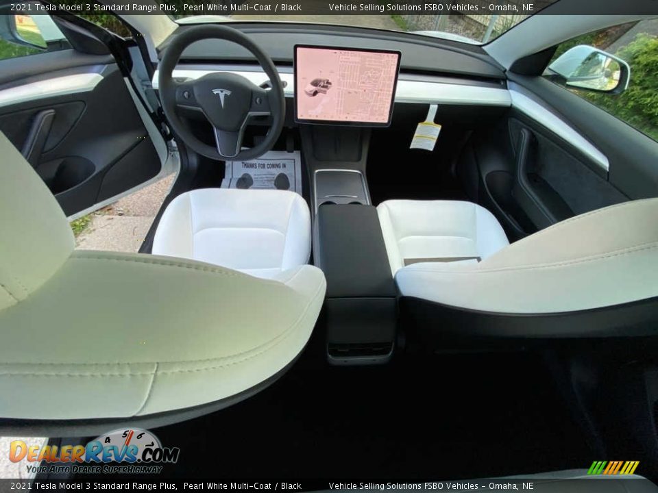 Black Interior - 2021 Tesla Model 3 Standard Range Plus Photo #2