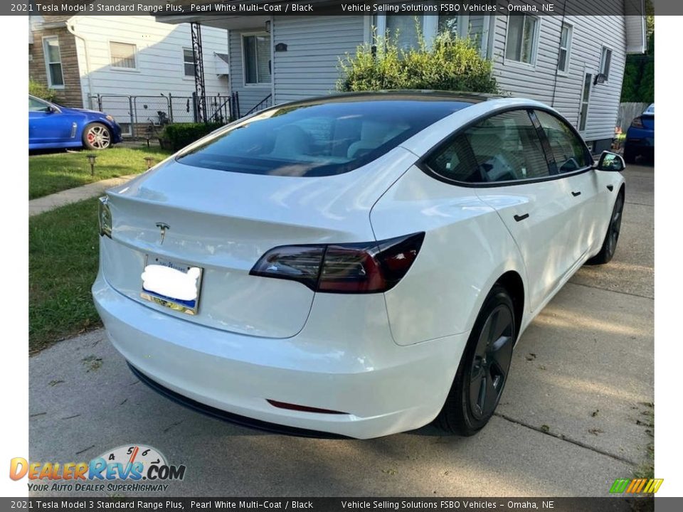 2021 Tesla Model 3 Standard Range Plus Pearl White Multi-Coat / Black Photo #7