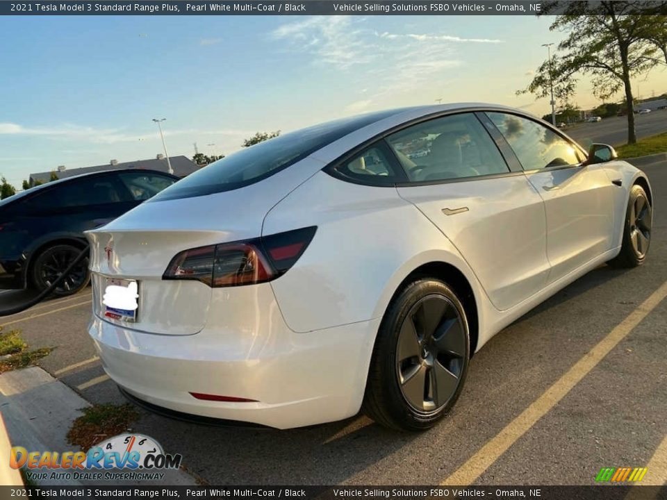 2021 Tesla Model 3 Standard Range Plus Pearl White Multi-Coat / Black Photo #8