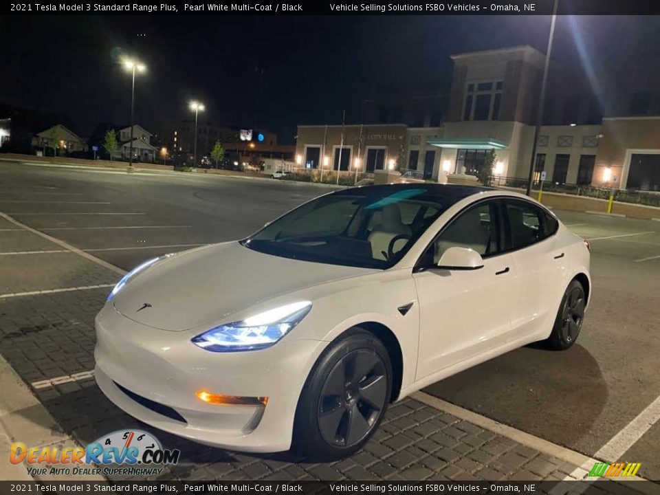 Pearl White Multi-Coat 2021 Tesla Model 3 Standard Range Plus Photo #10