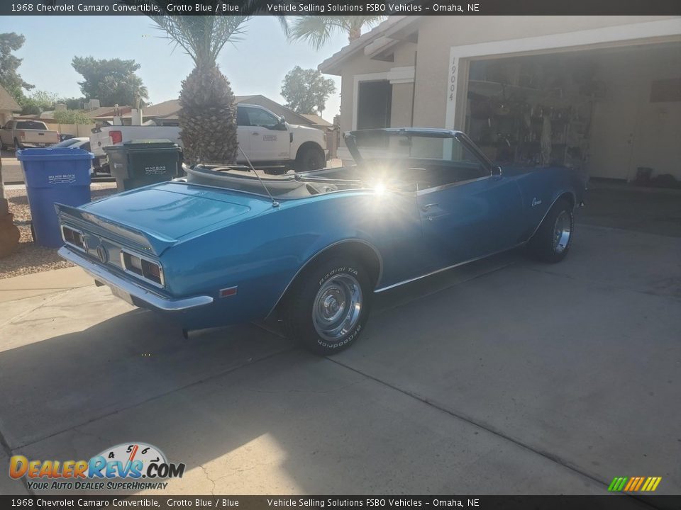 1968 Chevrolet Camaro Convertible Grotto Blue / Blue Photo #2