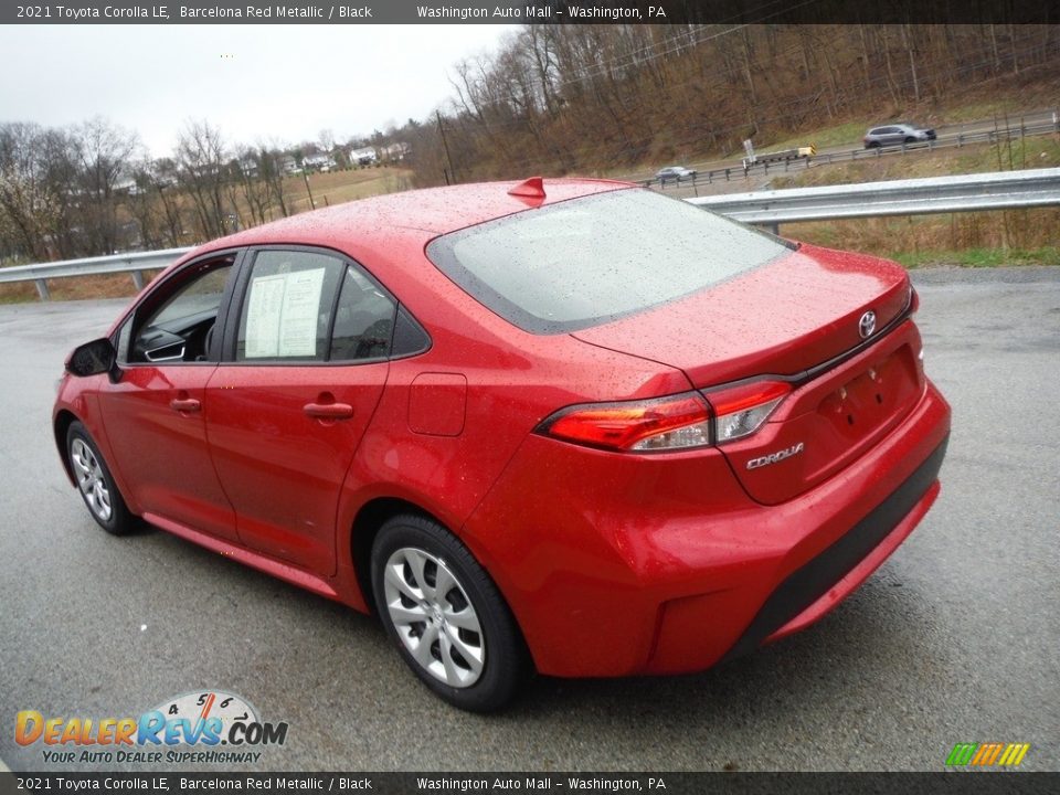 2021 Toyota Corolla LE Barcelona Red Metallic / Black Photo #14