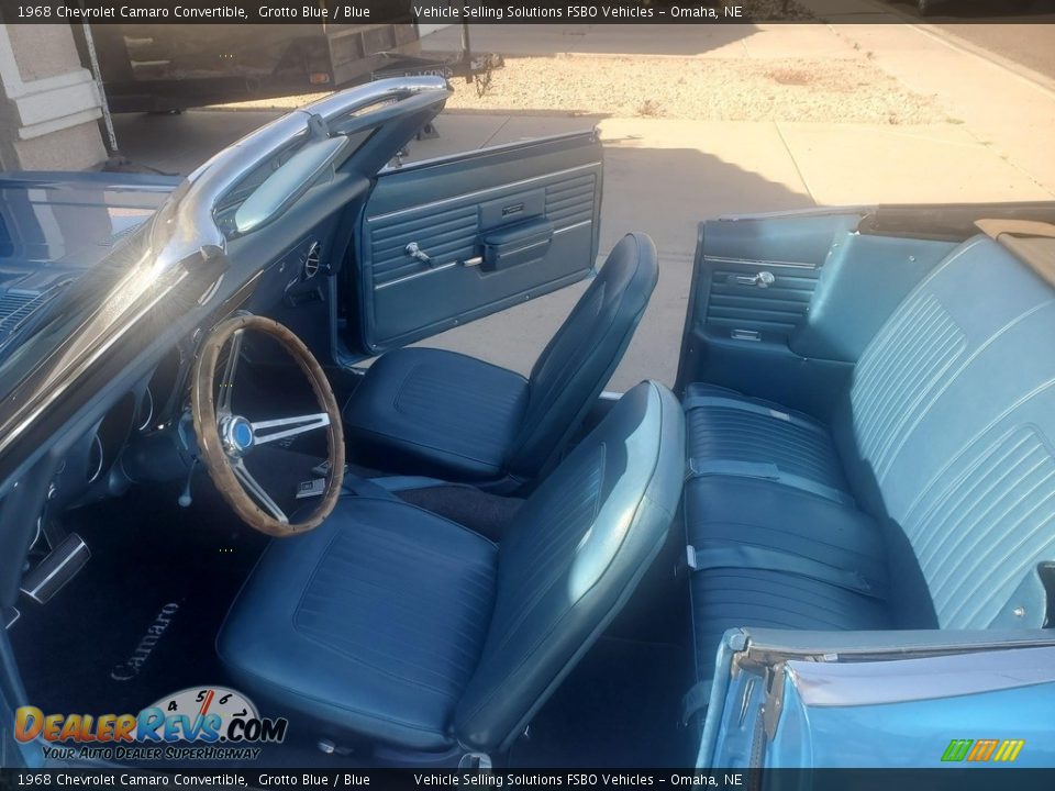 Blue Interior - 1968 Chevrolet Camaro Convertible Photo #5