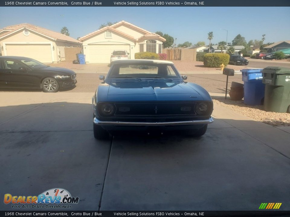 1968 Chevrolet Camaro Convertible Grotto Blue / Blue Photo #8