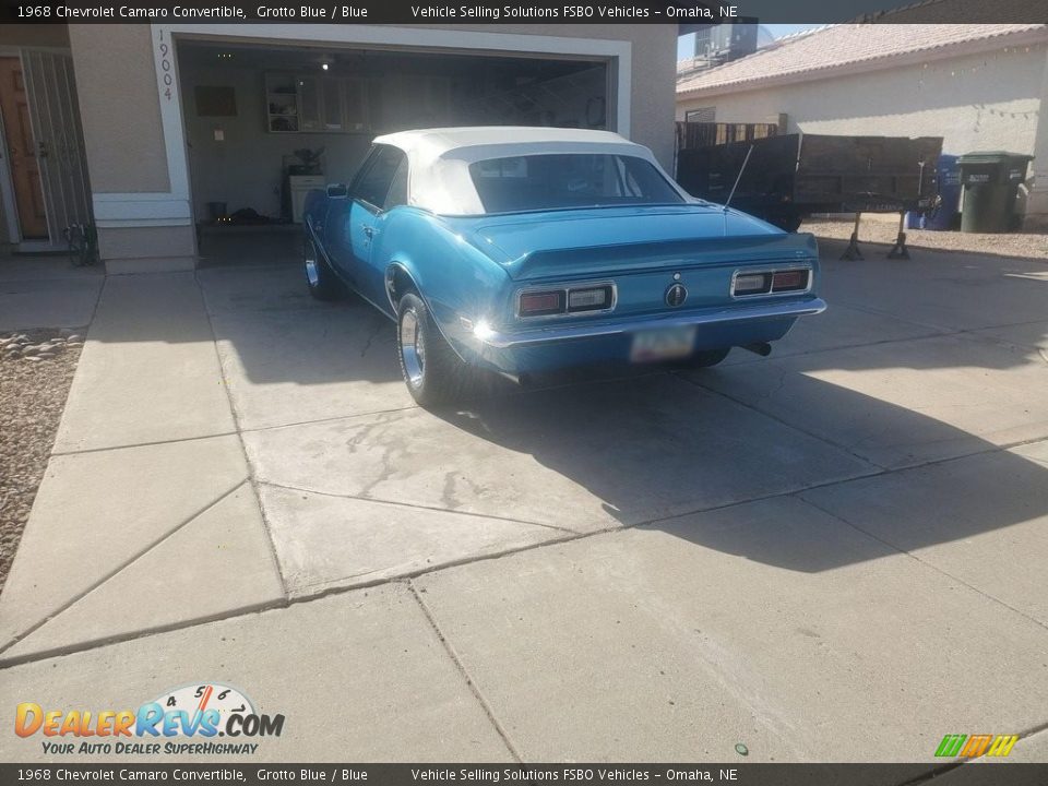 1968 Chevrolet Camaro Convertible Grotto Blue / Blue Photo #9