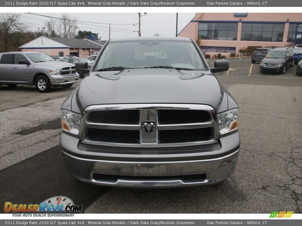 2011 Dodge Ram 1500 SLT Quad Cab 4x4 Mineral Gray Metallic / Dark Slate Gray/Medium Graystone Photo #2