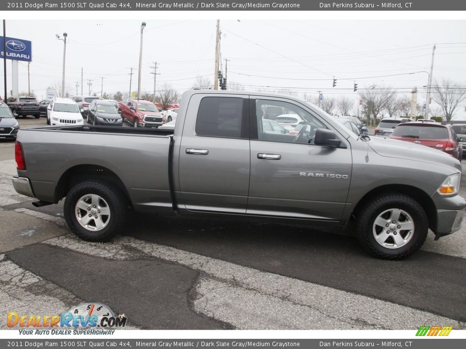 2011 Dodge Ram 1500 SLT Quad Cab 4x4 Mineral Gray Metallic / Dark Slate Gray/Medium Graystone Photo #4