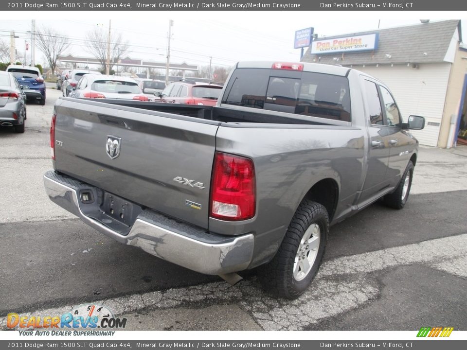 2011 Dodge Ram 1500 SLT Quad Cab 4x4 Mineral Gray Metallic / Dark Slate Gray/Medium Graystone Photo #5
