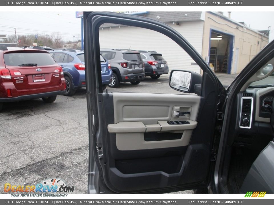 2011 Dodge Ram 1500 SLT Quad Cab 4x4 Mineral Gray Metallic / Dark Slate Gray/Medium Graystone Photo #9