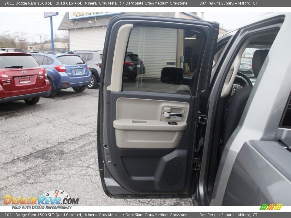 2011 Dodge Ram 1500 SLT Quad Cab 4x4 Mineral Gray Metallic / Dark Slate Gray/Medium Graystone Photo #11
